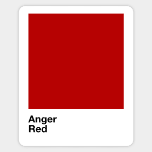 Pantone Anger Sticker